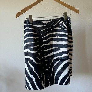 Women's Zebra Print Skirt, size 8